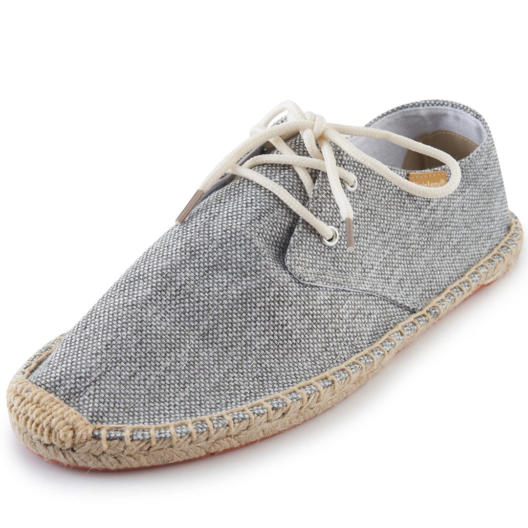 Alexis Leroy Lace Up Herren Espadrilles, 41 EU Grau 22ss