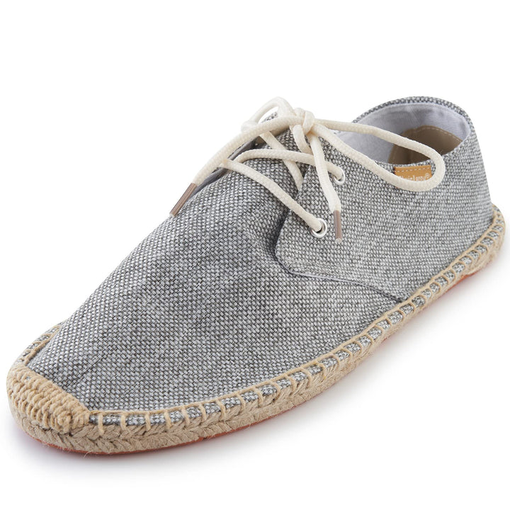 Alexis Leroy Lace Up Herren Espadrilles, 41 EU Grau 22ss