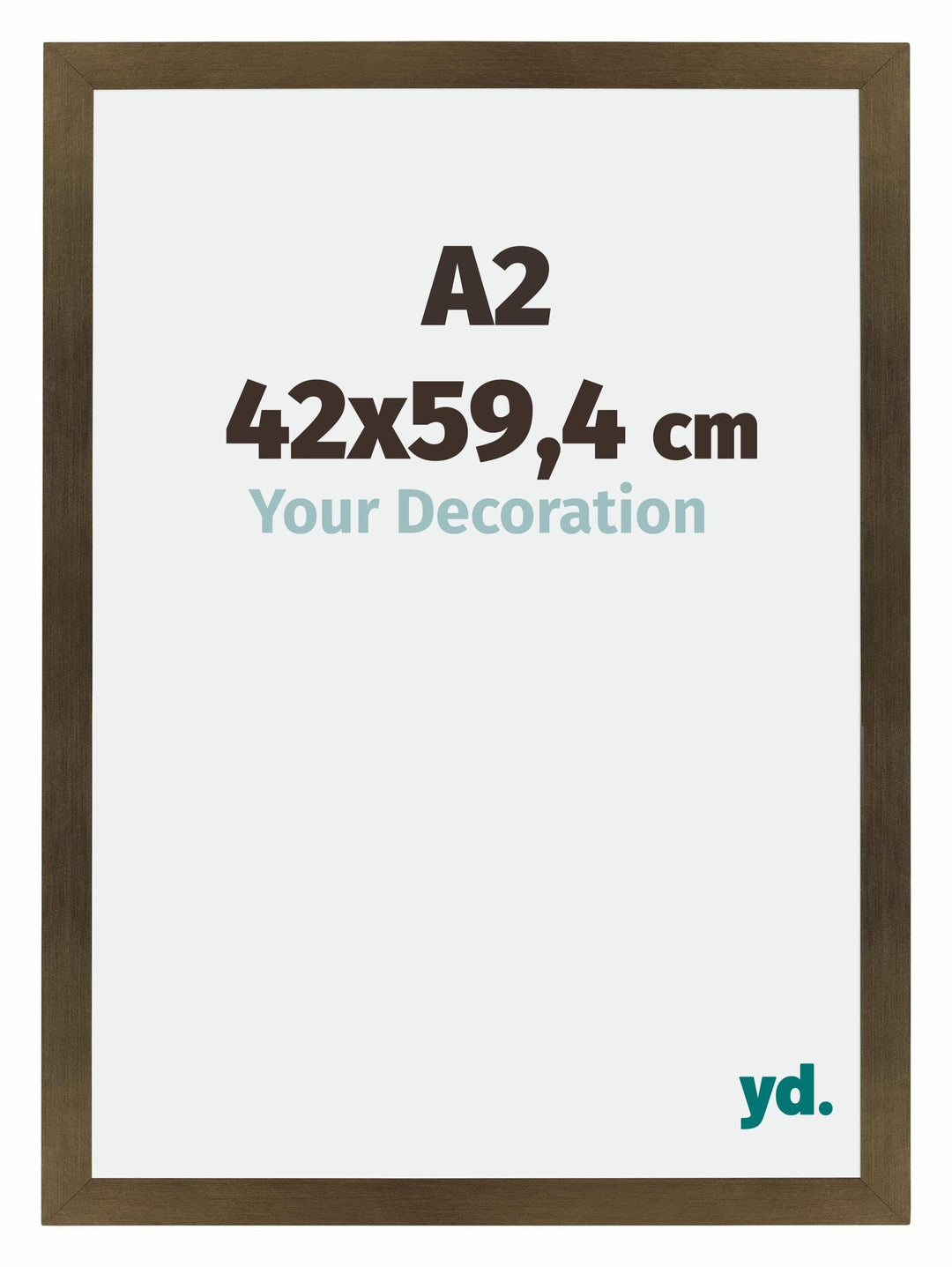 yd. Your Decoration - Bilderrahmen DIN A2 42x59,4 cm - Bilderrahmen aus MDF mit Acrylglas - Antirefl