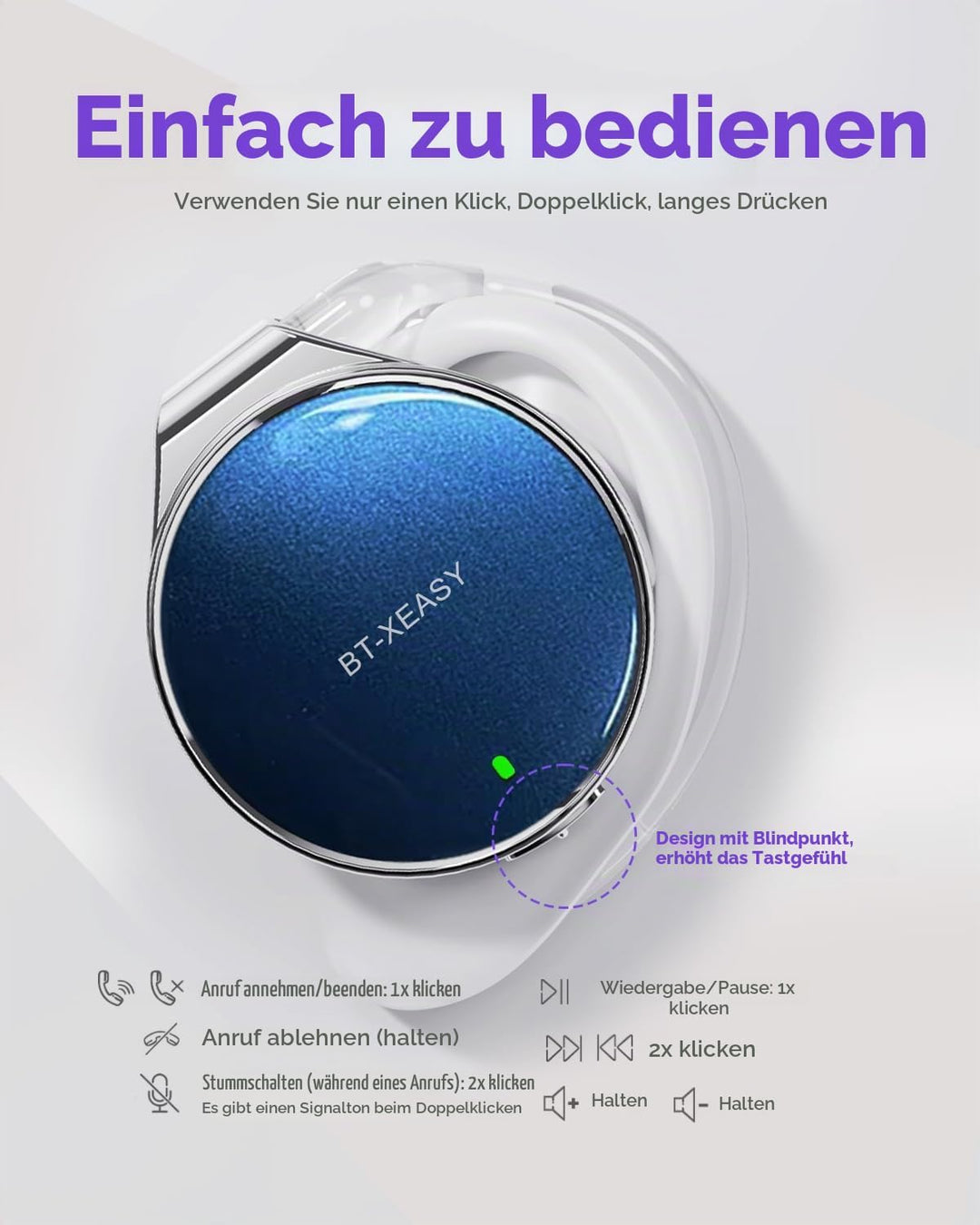 Micool Sport On-Ear Kopfhörer Bluetooth 5.4, Offene Ohrhörer mit Geräuschunterdrückung, Wasserdicht