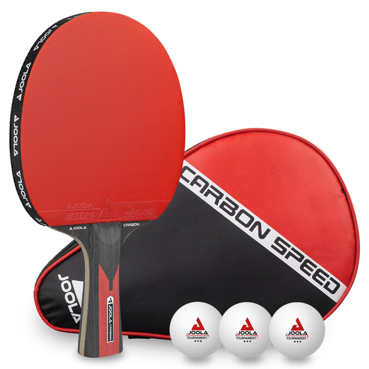 JOOLA Tischtennisschläger CARBON CONTROL für fortgeschrittene Spieler, Tischtennisset CARBON SPEED,