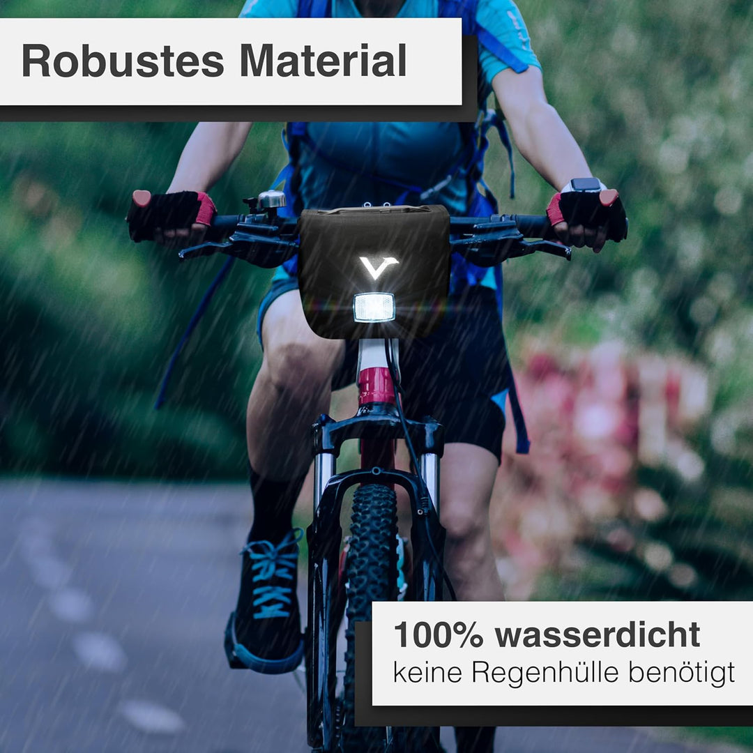 Valkental x KLICKfix Lenkertasche 7L mit Handyfach, für Ebike | 7L Volumen, praktische Lenkertasche
