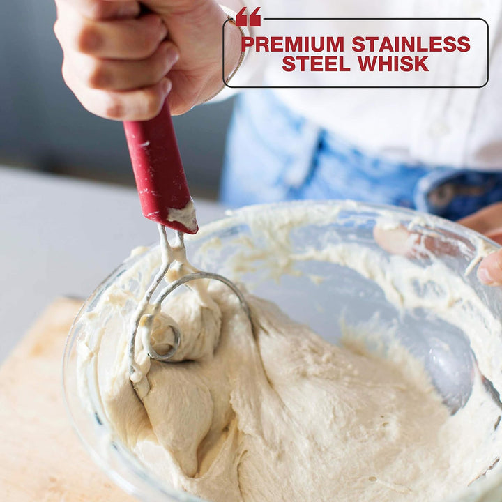 Breadsmart Artisan Bread Making Kit - 5 PC-Backzubehör-Satz - Lame, Schaber, Schneebesen, Baumwollei