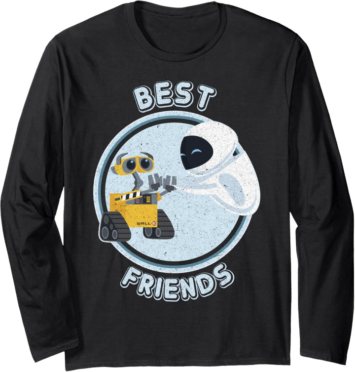 Disney Pixar Wall-E & Eve Best Friends Portrait Langarmshirt