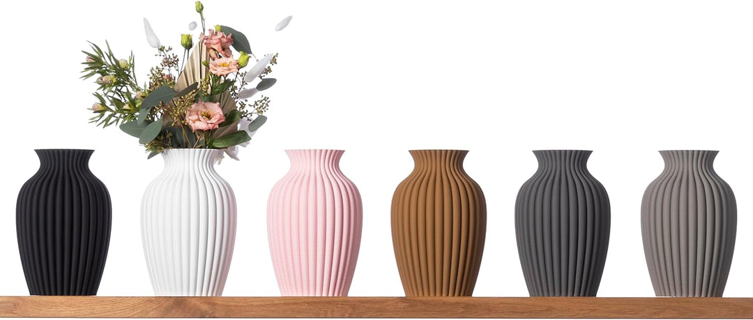 3D Vase Blumenvase Dekovase Brikenda 21cm für Schnitt-/ Trockenblumen | nachhaltig | wasserdicht (We