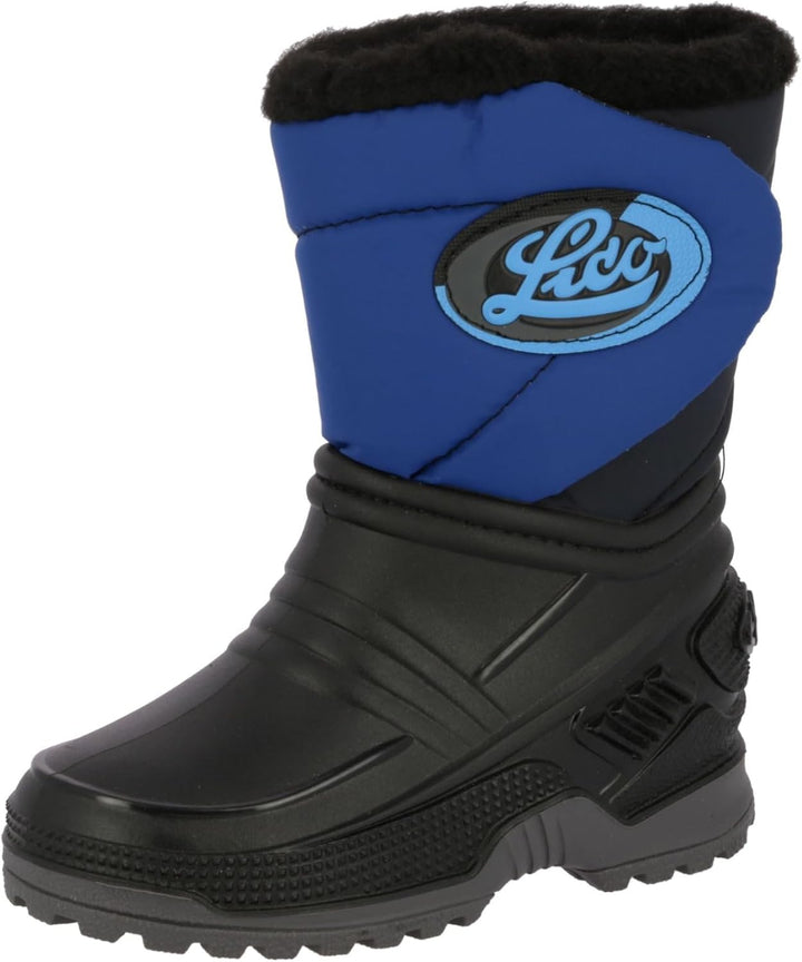 Lico Unisex Kinder Terra Gummistiefel 26 EU Schwarz Blau, 26 EU Schwarz Blau
