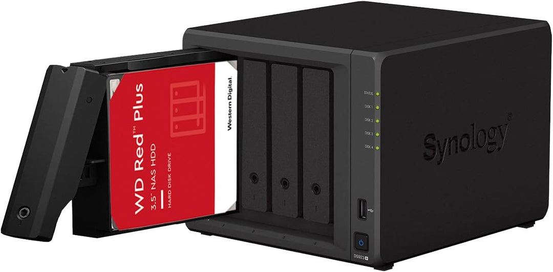 Synology DS923+ 4 GB NAS 16 TB (4 x 4 TB) WD Red+, montiert und getestet mit SE DSM installiert
