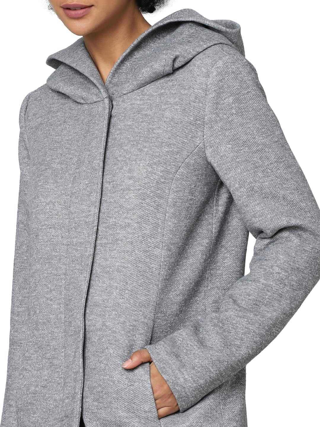 ONLY Female Mantel Klassischer XS Light Grey Melange, XS Light Grey Melange