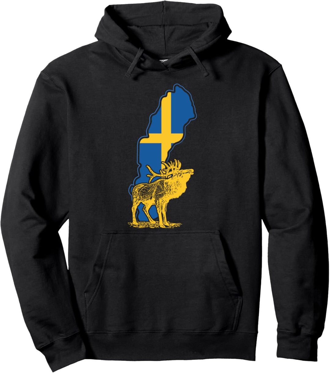 Schweden Herren Nordwikinger Elch Sverige Schweden Malmö Pullover Hoodie
