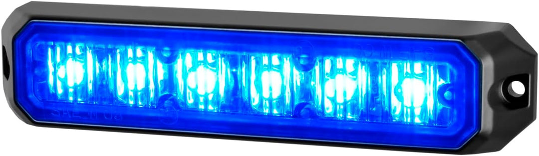 HELLA - LED-Blitz-Kennleuchte - BST - 12/24V - blau - Anbau/Schraubanschluss - Kabel: 150mm - Stecke