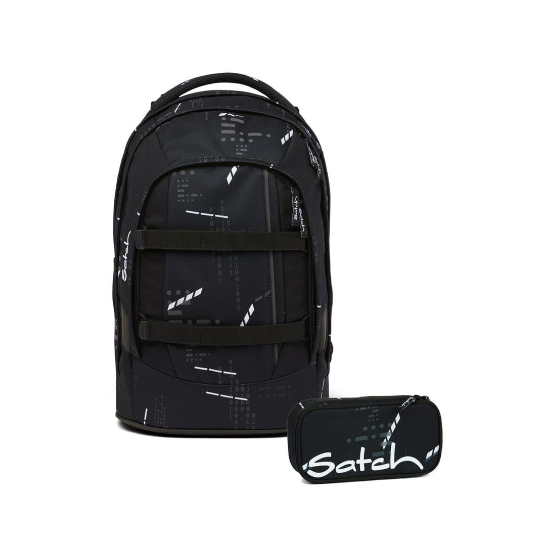 satch Pack Schulrucksack Set 2tlg. mit Schlamperbox Ninja Matrix