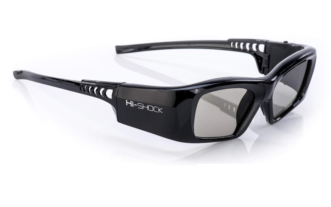 Hi-Shock BT/RF Pro Black Diamond | Bluetooth 3D Brille für 3DTV &amp; 3D-RF Beamer von Sony, Epson, Jvc,