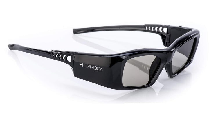 Hi-Shock BT/RF Pro Black Diamond | Bluetooth 3D Brille für 3DTV &amp; 3D-RF Beamer von Sony, Epson, Jvc,