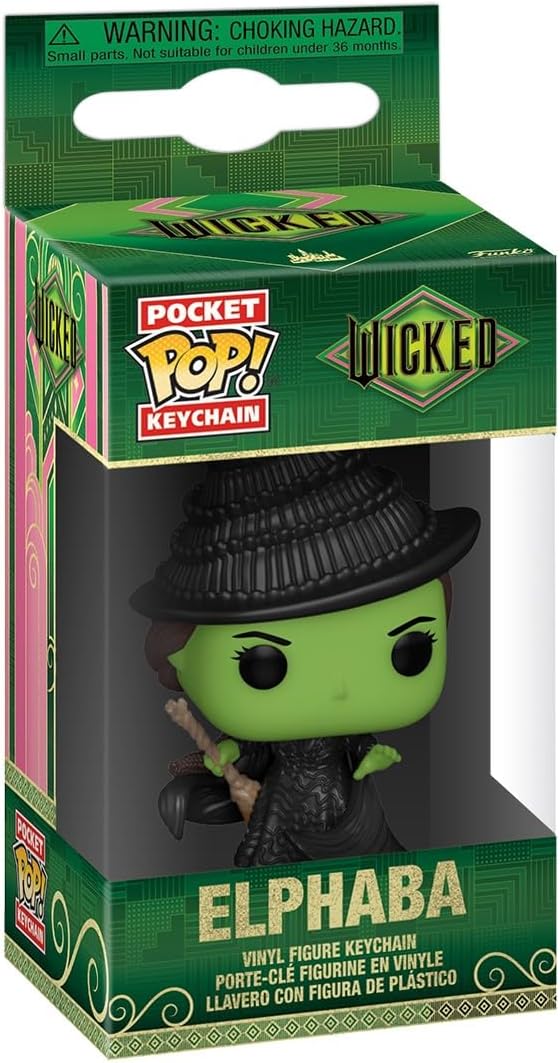 Funko Pop! Keychain: Wicked - Elphaba - Neuartiger Schlüsselanhänger - Vinyl-Minifigur Zum Sammeln -
