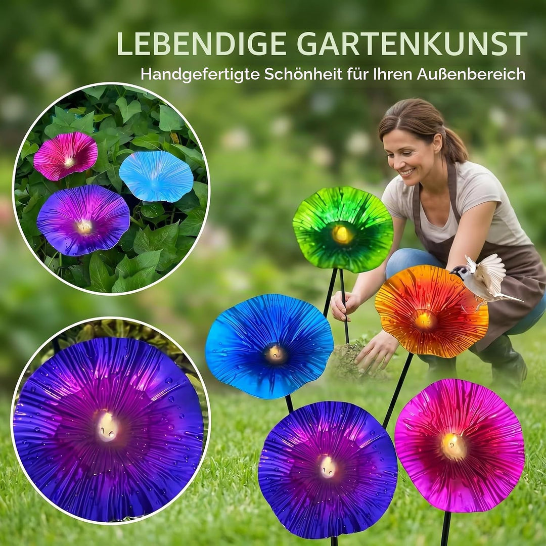 Regenfänger Gartenstecker Rost, Insektentränke Garten, Rostdeko GartendekoMetall Gartendeko für Drau