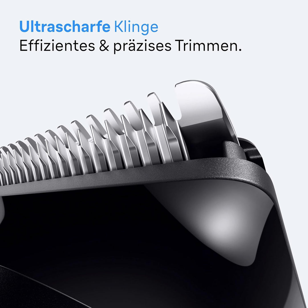 Braun Barttrimmer Series 3, Elektrischer Bartschneider Herren, 4 Zubehörteile, Ultrascharfe ProBlade