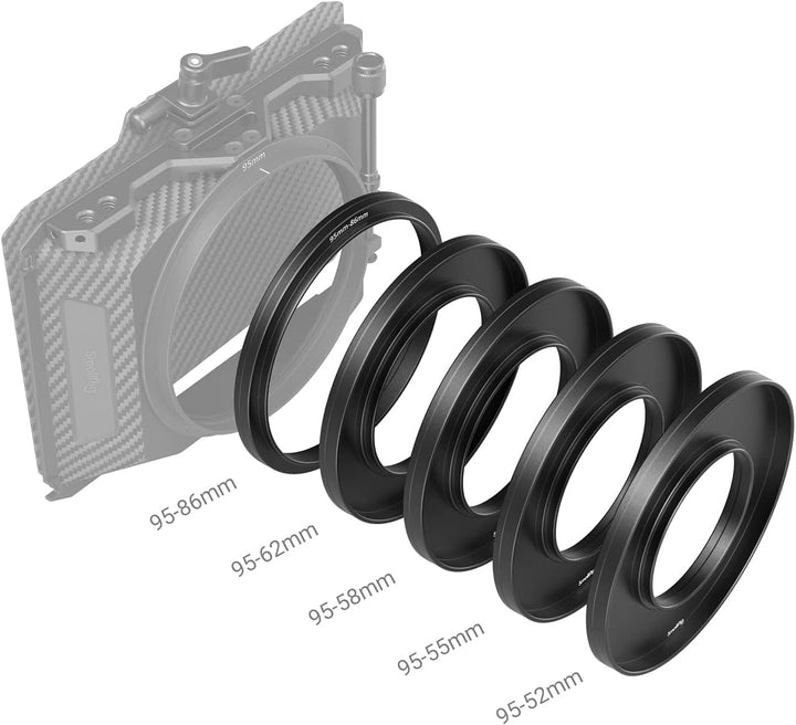 SMALLRIG Objektiv Adapterringe Kit Objektivzubehör Adapter Konverter für Matte Box 3196 & 3575 & 368