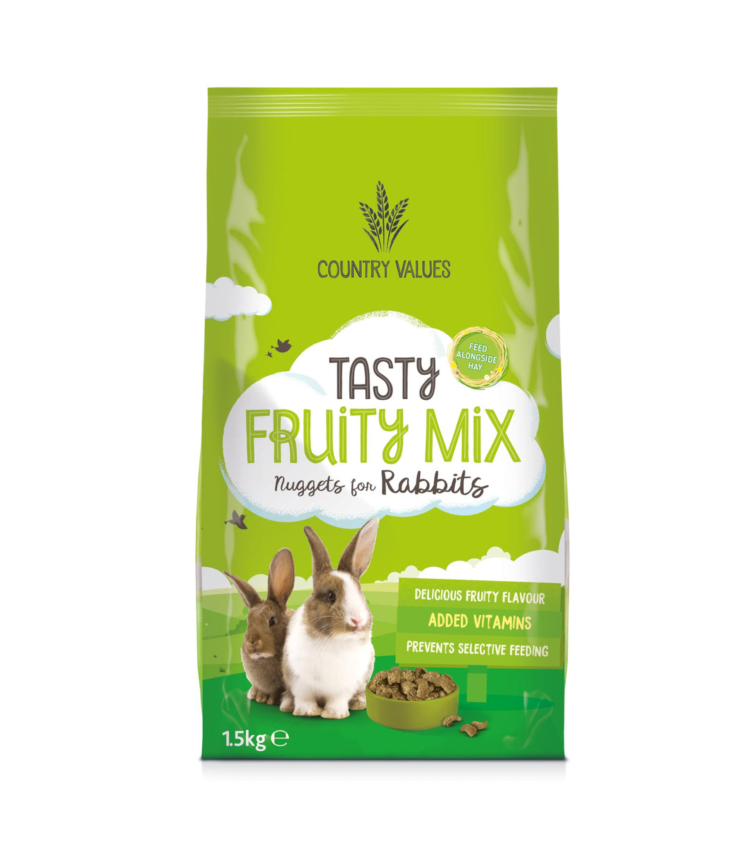 Country Value Fruity Fibre Nuggets for Rabbits, 10 Kg