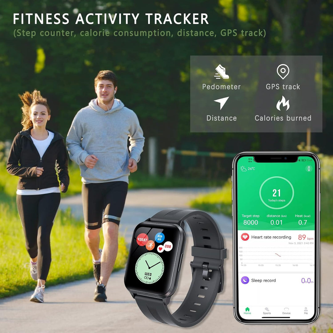 SUPBRO Smartwatch, Fitness Armband Tracker Touch Screen Uhr Wasserdicht IP68 Armbanduhr Smart Watch