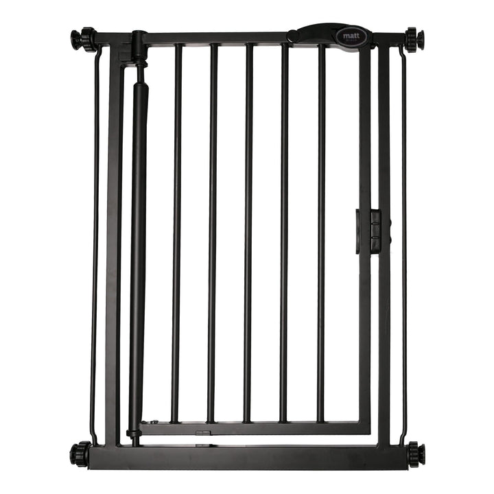 Bettacare Automatisch Schliessendes Treppengitter, 61 cm - 66,5 cm, Mattschwarz, Extra schmal, Schma
