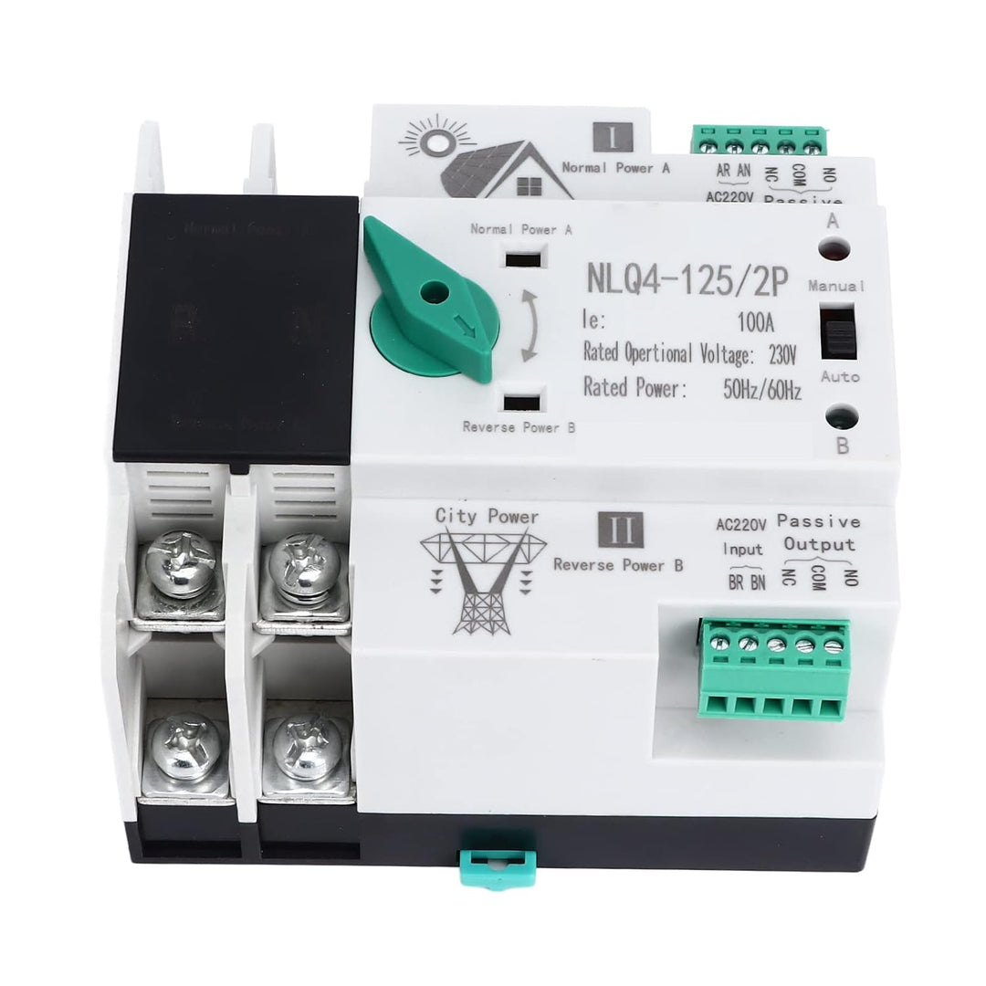 Dual Power Automatic Transfer Switch, Sekundärstromverteilung Power Transfer Switch 230V AC 100A NLQ