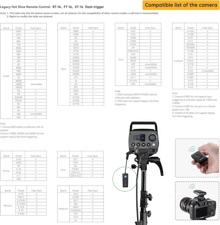 Godox Studio Stroboskop Blitzlicht Kit für Fotografie, 600W Studio Flash Set mit Browns Mount, 2.4G