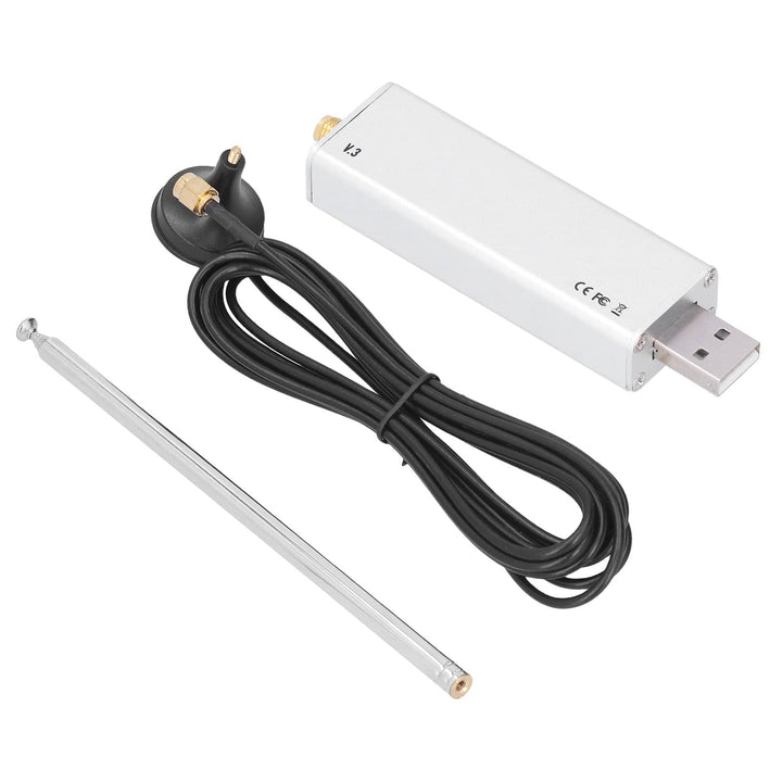 V3 R820T2 RTL2832U RTL-SDR Blog V3 R820T2 RTL2832U mit Dipol-Antennen-Kit, RTL SDR 1PPM TCXO HF Bias