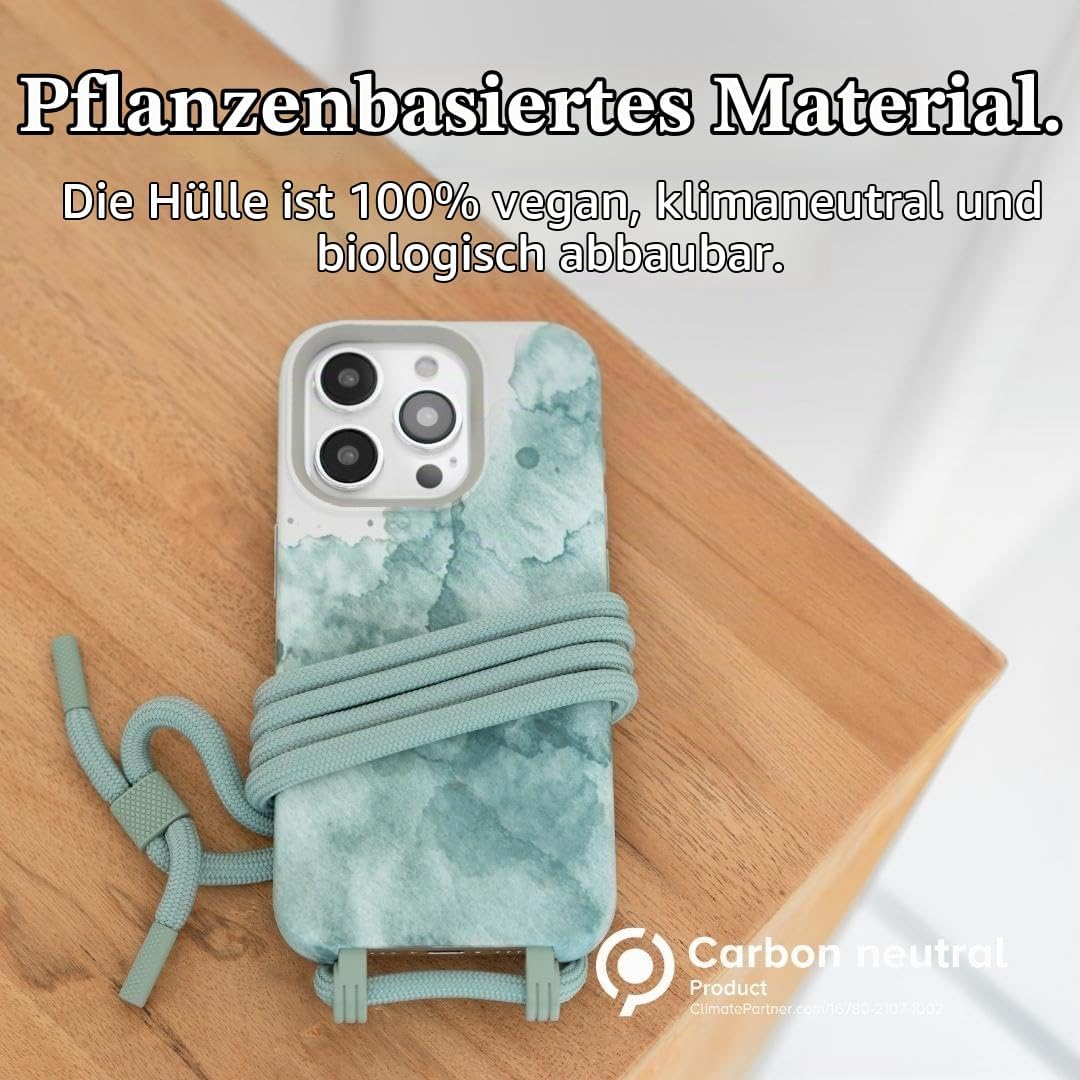 Woodcessories - Change Case, Nachhaltige Handykette abnehmbar kompatibel mit iPhone 15 Pro Hülle mit