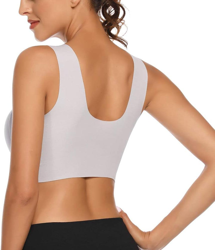 WOWENY Damen Vollschalen BH bügel Zero Feel Push up Seamless BH Nahtlos Komfort Soft BH Schlaf BH Kl