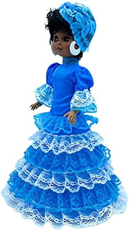Religiosa Santera Göttin Yemaya Kleid, Blau, für Puppen-Kollektion Sintra, Simona, Mari's, Pepa's od