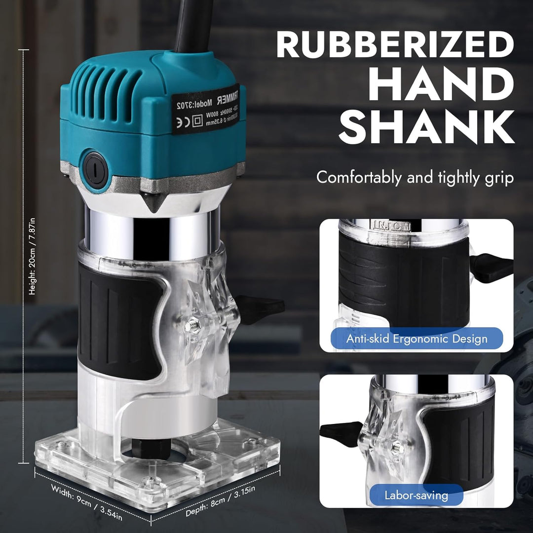 800W 6.5 amp Holzschneider Stabil Handheld Einstellbare Geschwindigkeit 2000-31000 U/min Kompaktes H