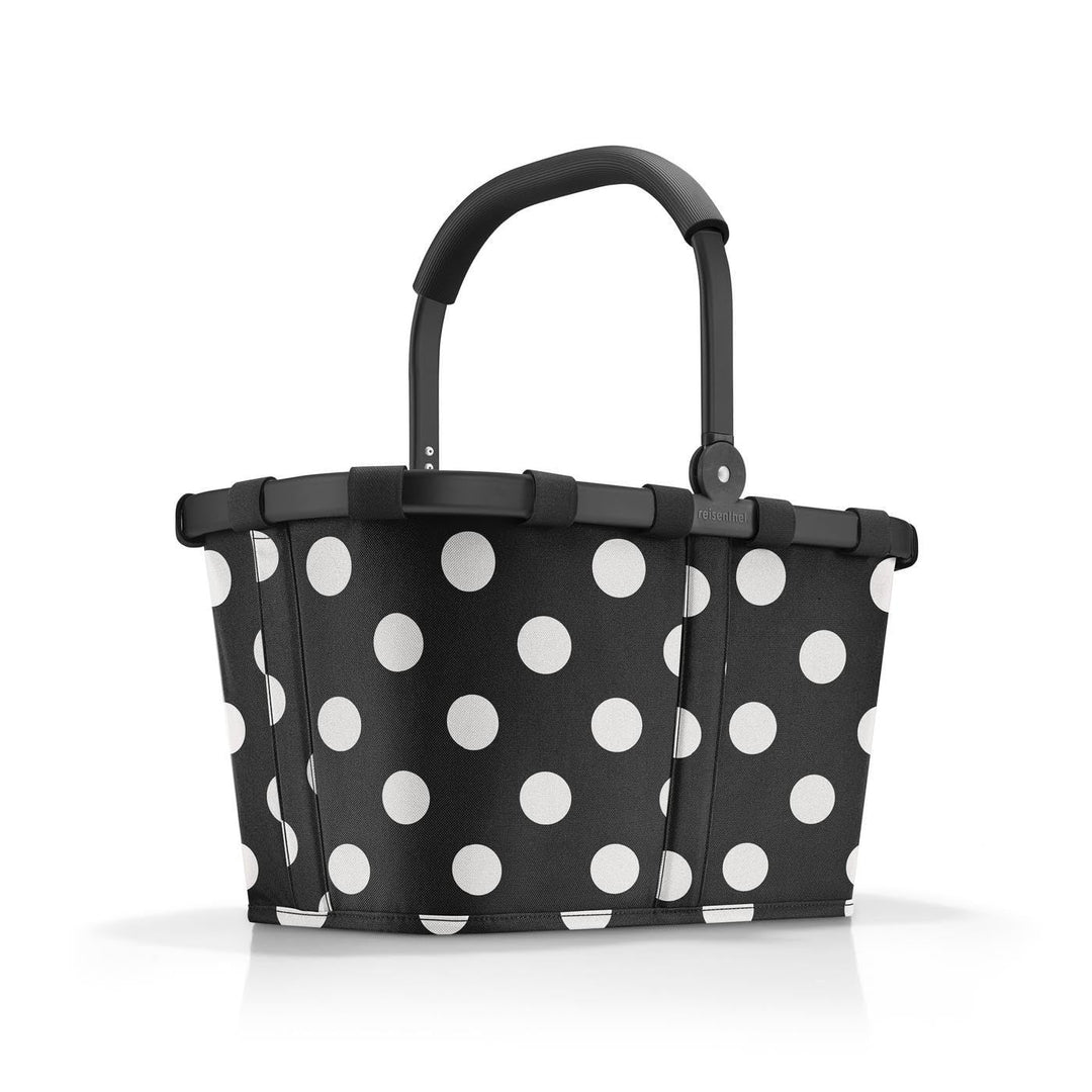 reisenthel carrybag frame dots white – Stabiler Einkaufskorb mit viel Stauraum und praktischer Innen