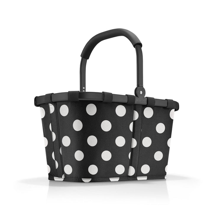 reisenthel carrybag frame dots white – Stabiler Einkaufskorb mit viel Stauraum und praktischer Innen