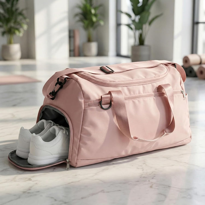 Sporttasche mit Schuhfach &amp; Nassfach, Sporttasche Reisetasche, Trainingstasche Wasserdicht, Gymbag D