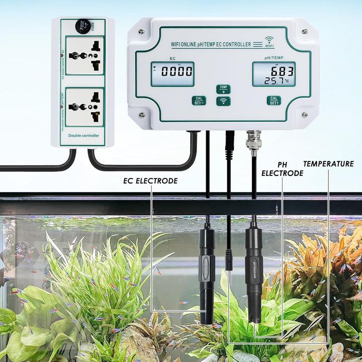 WiFi Smart Wasserqualität Tester pH, EC, und Temperatur Monitor kontinuierliche Online-Überwachung T