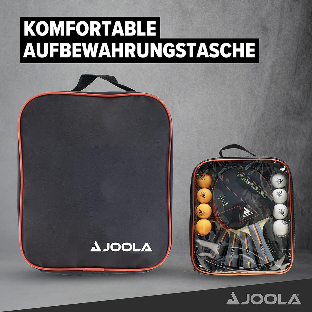 JOOLA ausziehbares tragbares Tischtennisnetz CONNECT, Set (verstellbare Länge), blau, wahlweise Schl
