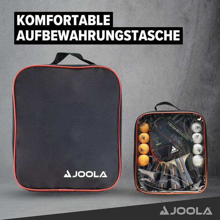 JOOLA ausziehbares tragbares Tischtennisnetz CONNECT, Set (verstellbare Länge), blau, wahlweise Schl
