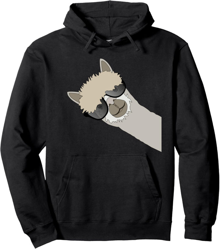 Lama Alpaka Geschenk Lustig Cool Lama Deko Pullover Hoodie