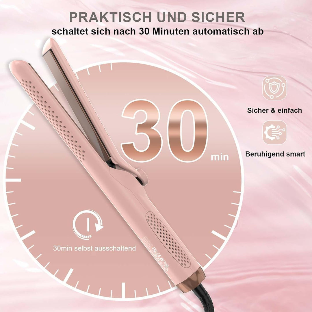 iToncs 2 in 1 Air glätteisen Locken und Glätten mit 360°Kühlluft, Reduziert Hitzeschäden, für schnel