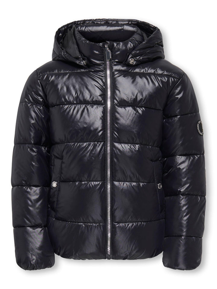 ONLY girl Jacke Abnehmbare Kapuze Steppjacke 146 Schwarz, 146 Schwarz