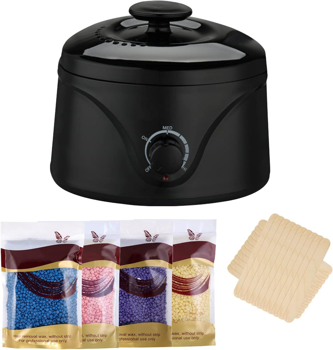 Wachswärmer Wachs Haarentfernung Waxing Set Wax Maschine Wachsmaschine Enthaarung Set Wachsgerät Wac