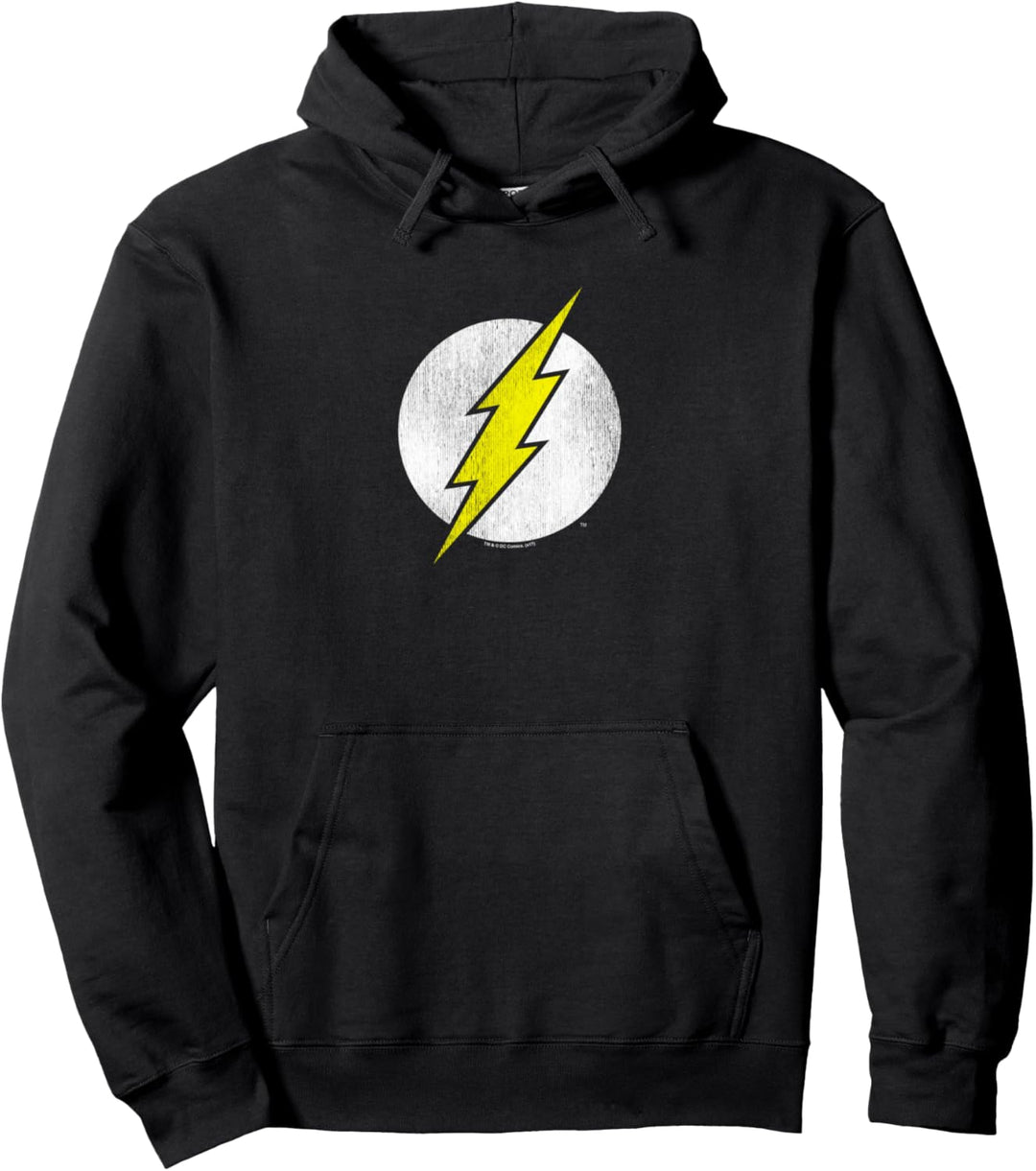 The Flash Flash Logo Distressed Pullover Hoodie