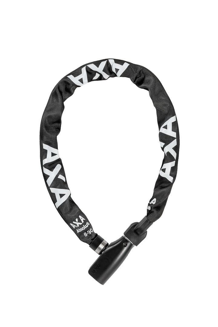 AXA Absolute 8-90 Kettenschloss – Länge 90 cm – Sicherheitsstufe 9 – Stahlglieder 8 mm – Hohe Sicher