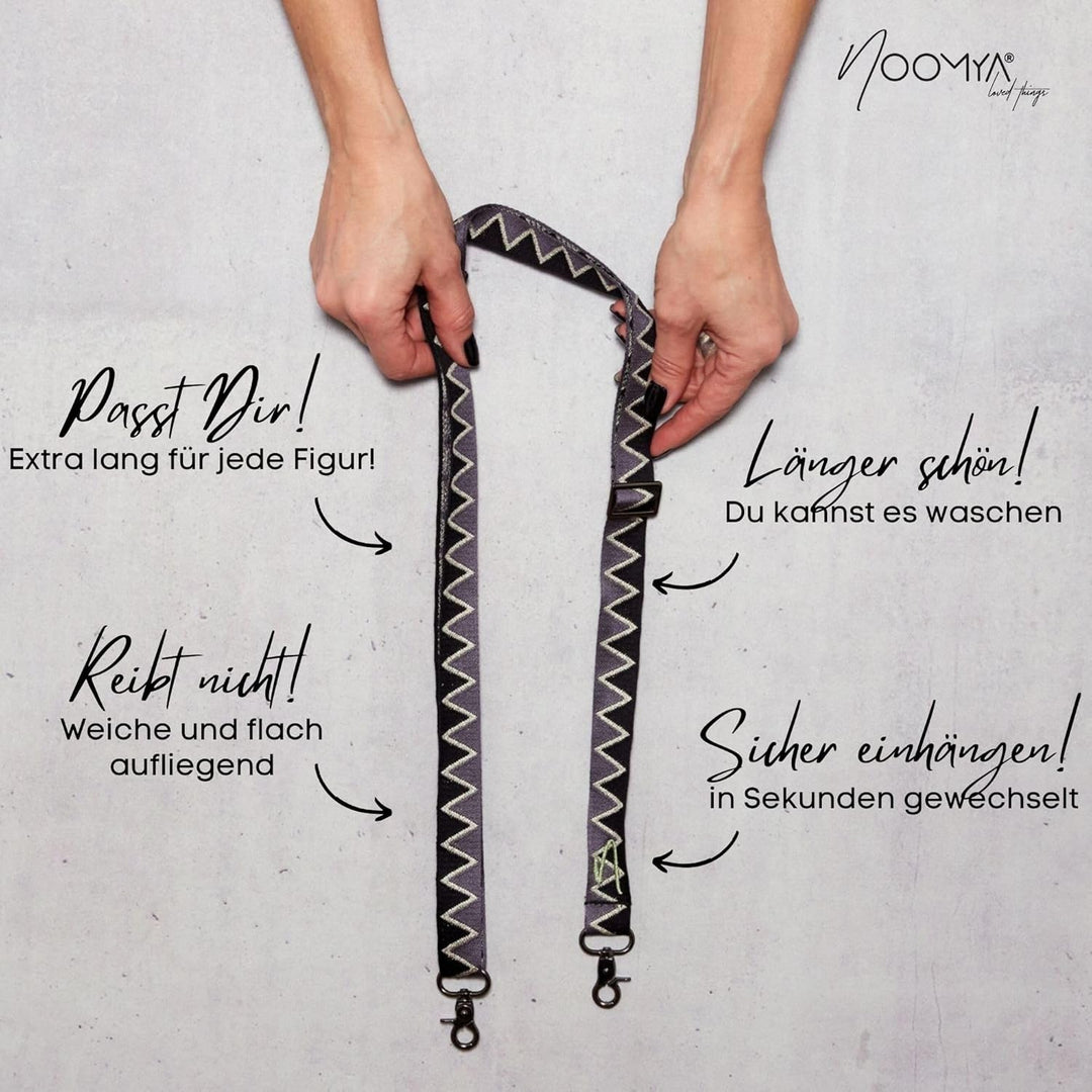 NOOMYA breite Handykette – Handyband universal zum Umhängen mit Adapter, Handy Band verstellbar & ab