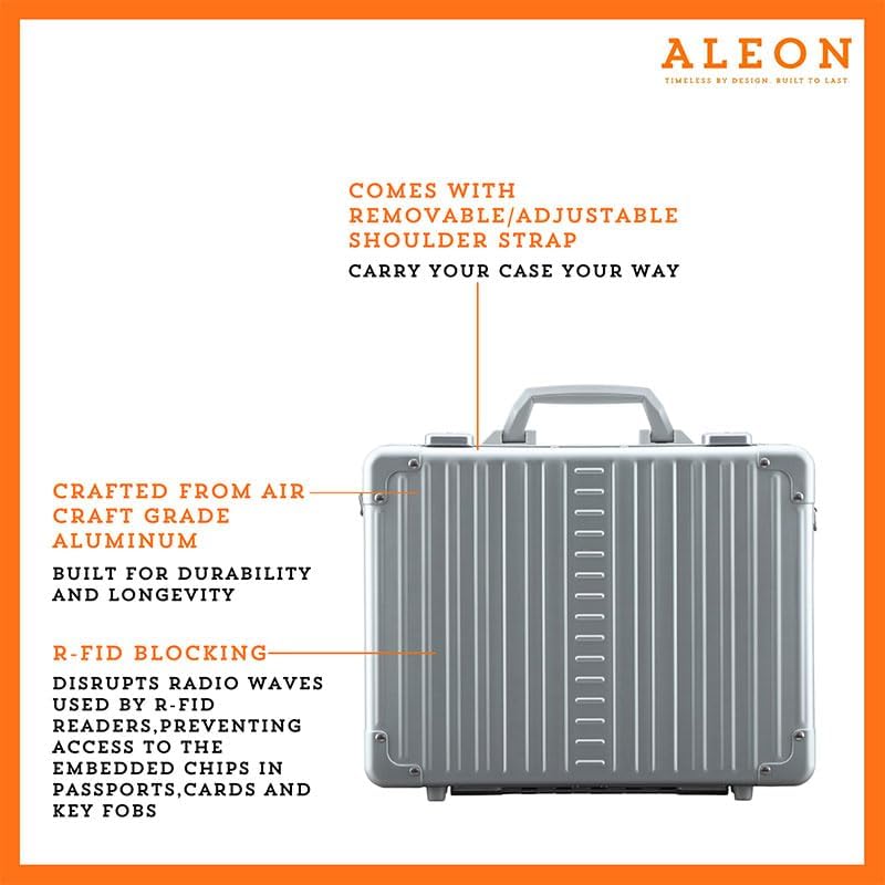 ALEON 15" Business Attache Aluminium Hardside Business Aktentasche Einheitsgrösse Platin, Einheitsgr