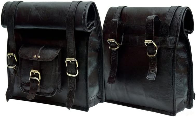 american blue 3X Motorcycle Tail Bag Set of Three Saddle Panniers Bag Motorcycle Bags for Rear Rack