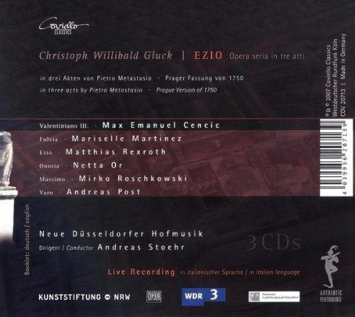 Gluck - Ezio (Prager Fassung 1750), Audio-CD