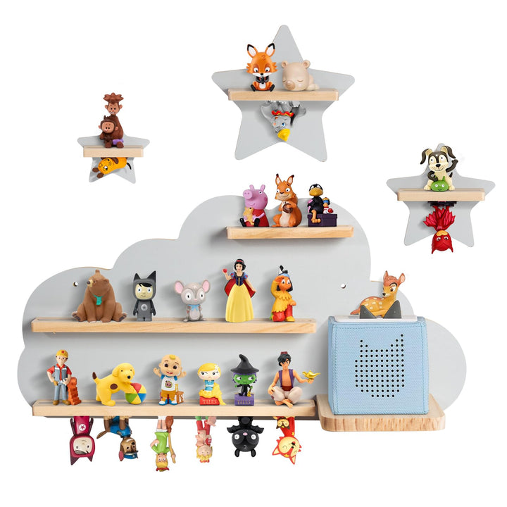 Todeco Tonie-Regal für Toniebox Hörfiguren, Magnetische Aufbewahrung für 20-25 Tonie, Perfekte Tonie