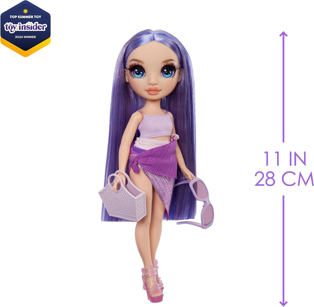 Rainbow High Swim & Style - Violet (Lila) & Swim & Style - Skyler (Blau) - 28 cm Grosse Puppe mit Sc