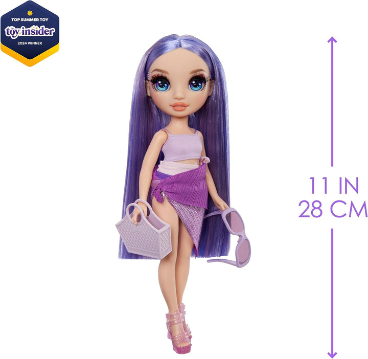 Rainbow High Swim & Style - Violet (Lila) & Swim & Style - Skyler (Blau) - 28 cm Grosse Puppe mit Sc